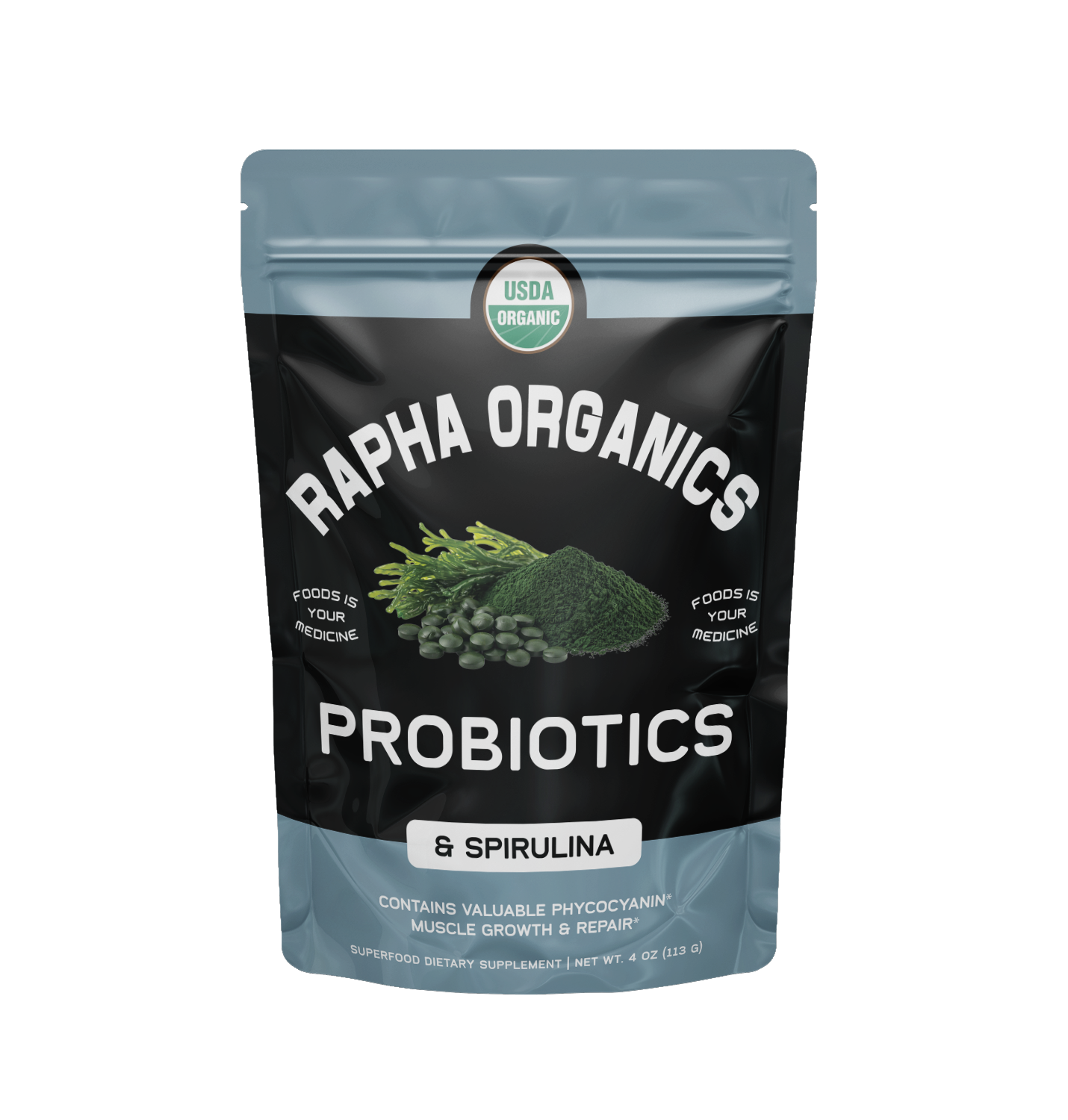 Rapha Organics Probiotic+ Spirulina Superblend